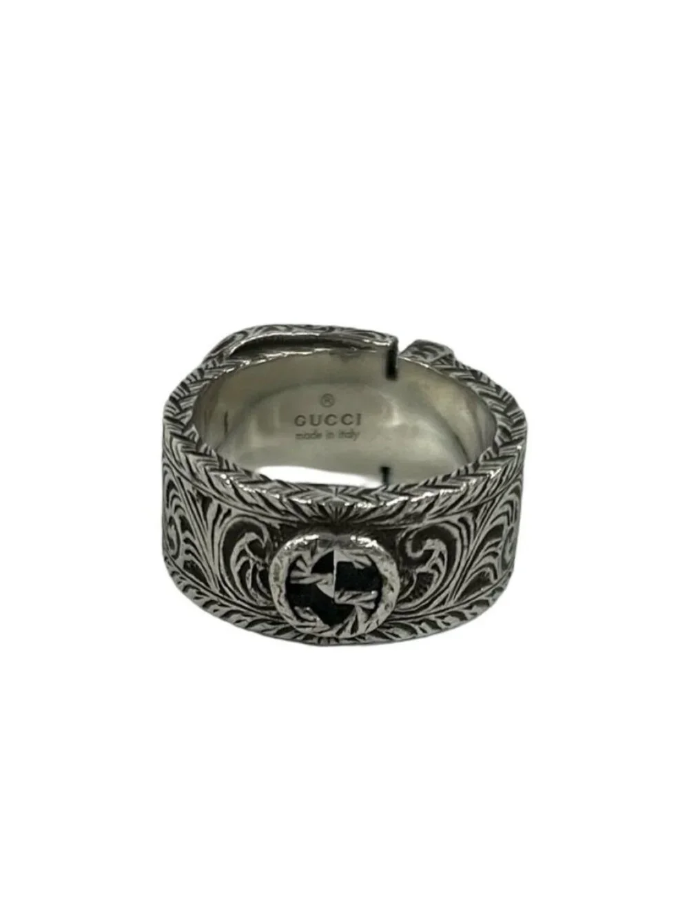 Gucci Garden Arabesque Ring 925 Sterling Silver Accessory
